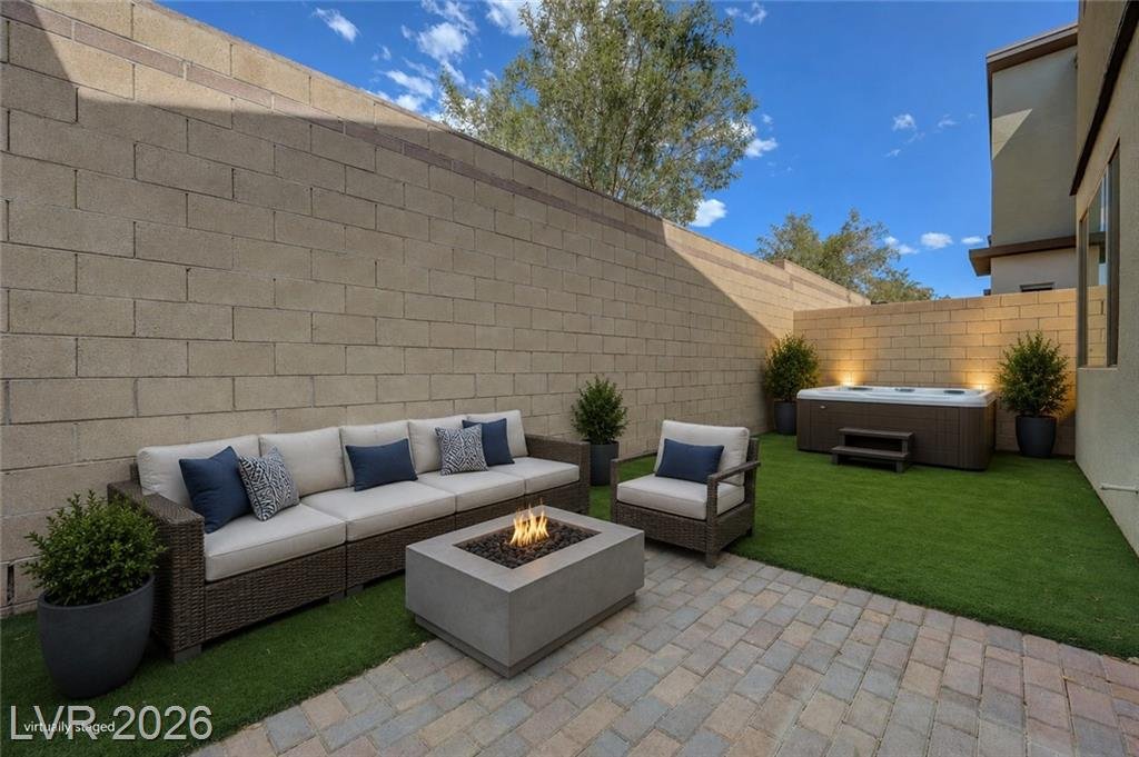 Patio at 2540 Catallo Street in Inspirada, Henderson NV