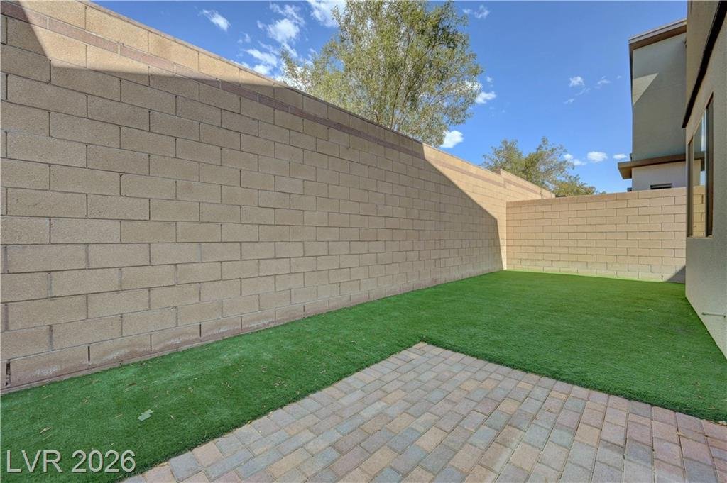 Patio of this Inspirada home in Henderson, Nevada