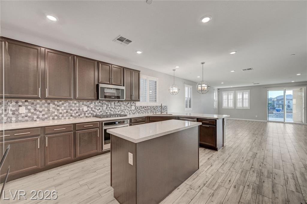 Kitchen of this Inspirada home in Henderson, Nevada