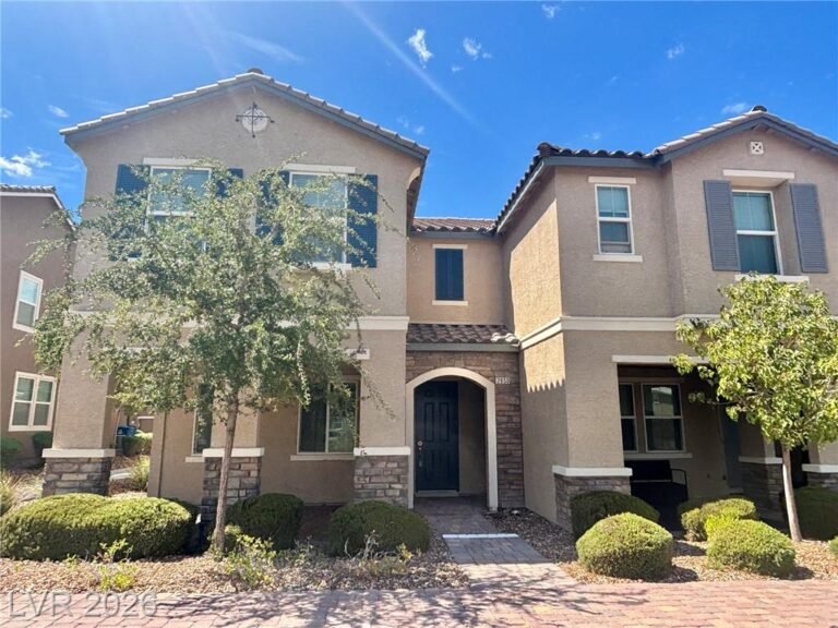 2850 Alenga Street front elevation with tile roof and desert landscaping