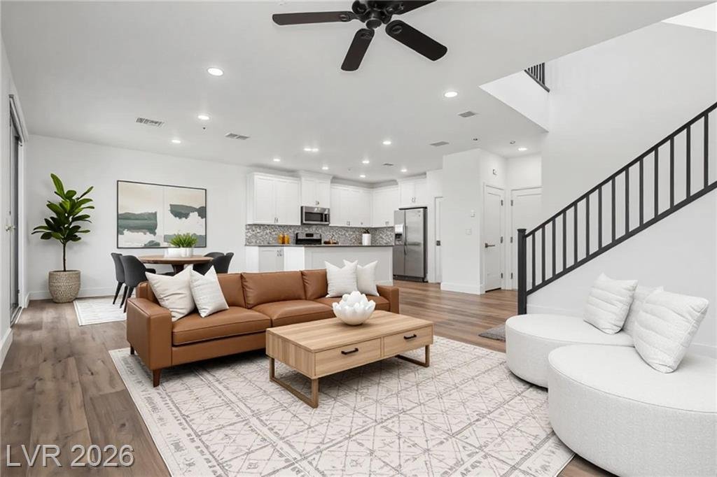 Living Room of this Inspirada home in Henderson, Nevada