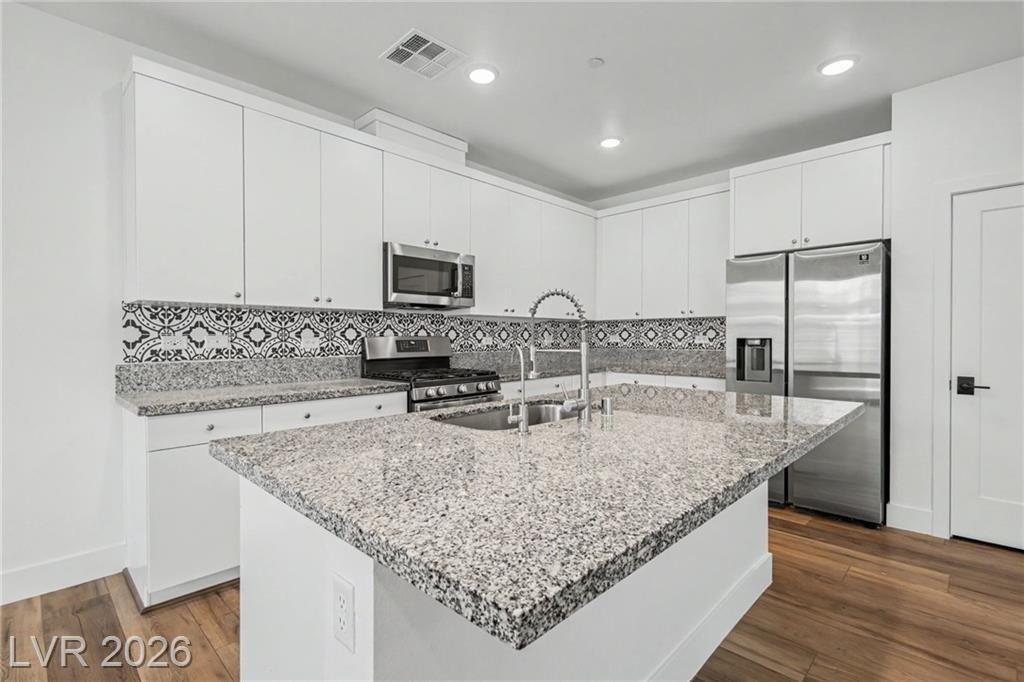 Kitchen of this Inspirada home in Henderson, Nevada