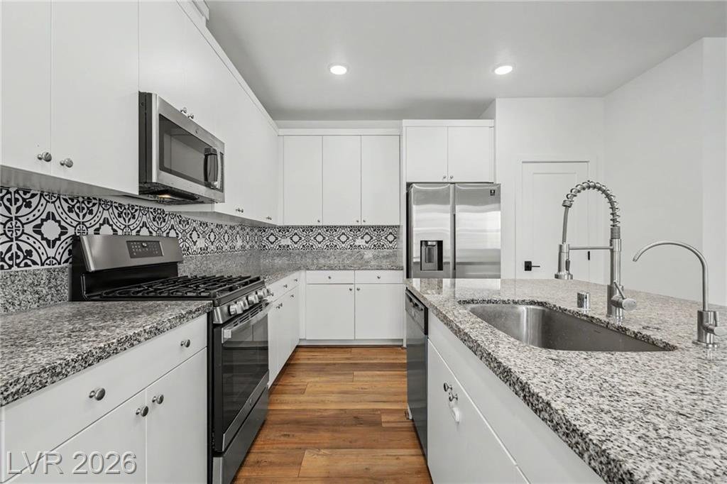 Kitchen of this Inspirada home in Henderson, Nevada
