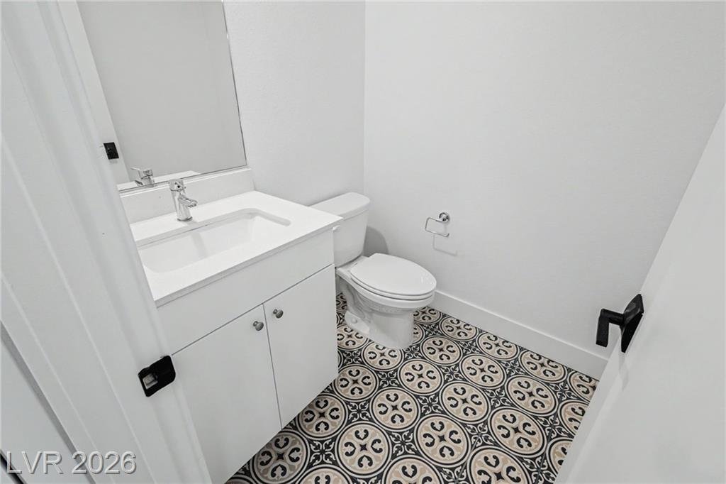 Bathroom of this Inspirada home in Henderson, Nevada