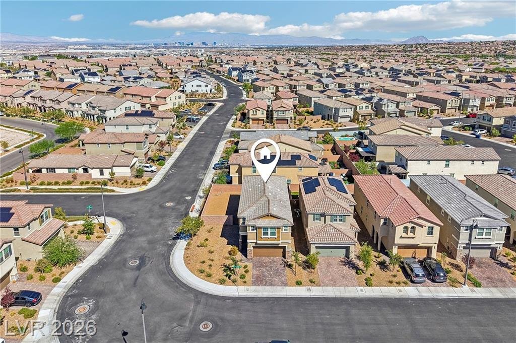 Aerial with a marker on 3212 Segesta Avenue