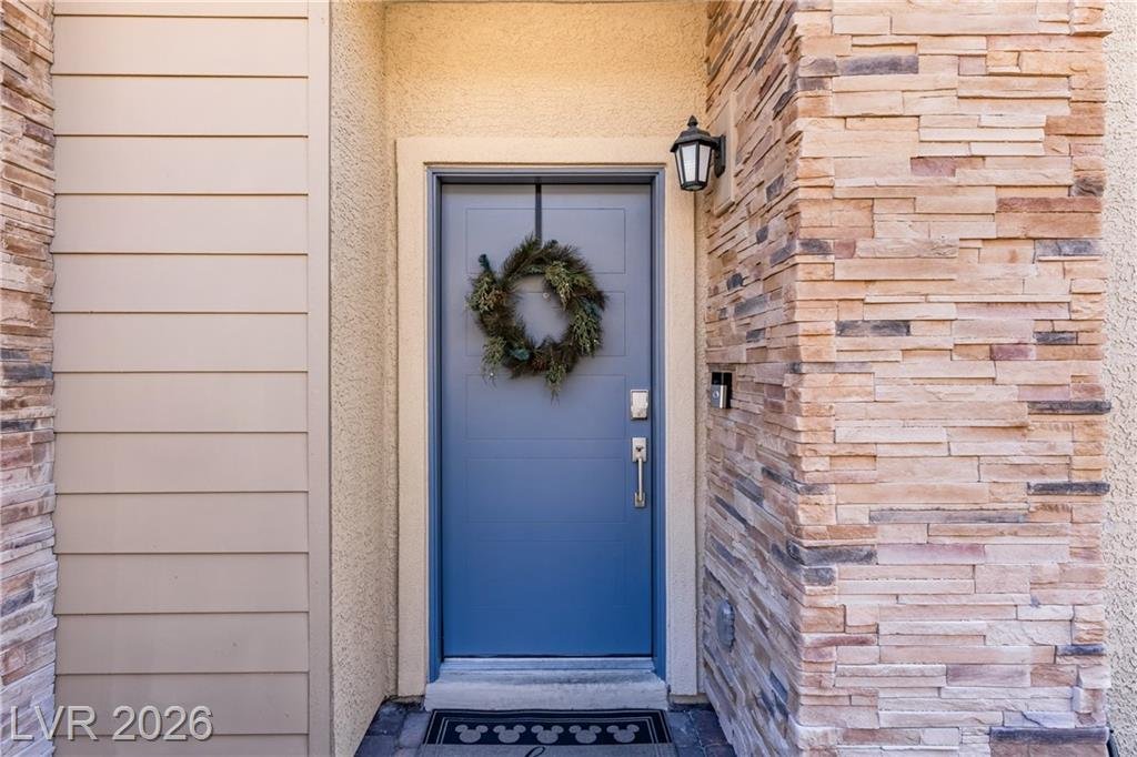 Entry of this Inspirada home in Henderson, Nevada