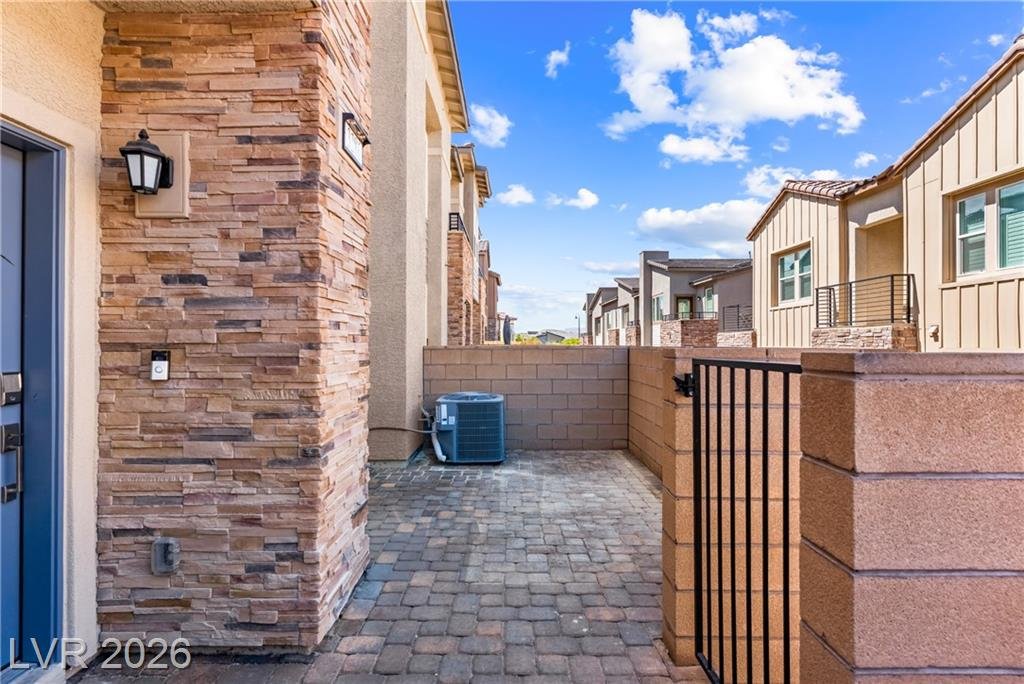 Patio of this Inspirada home in Henderson, Nevada