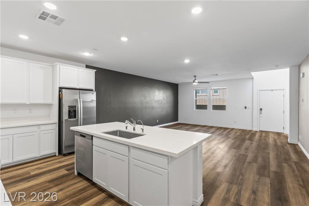 Kitchen of this Inspirada home in Henderson, Nevada