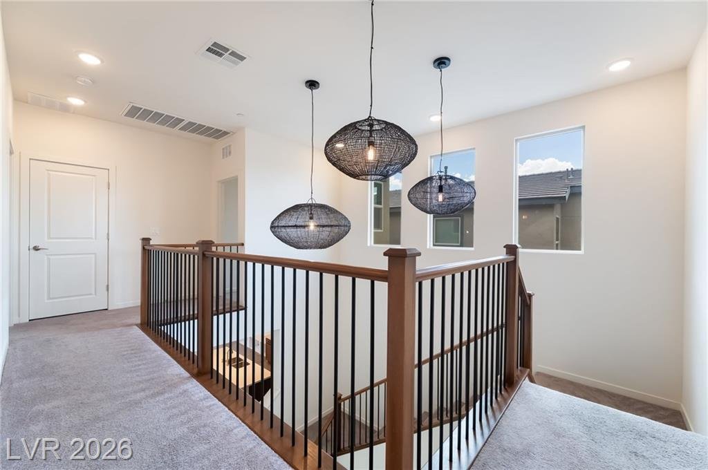 Hallway of this Inspirada home in Henderson, Nevada