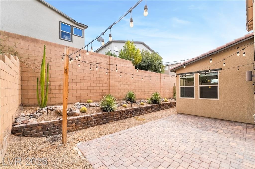 Backyard of this Inspirada home in Henderson, Nevada