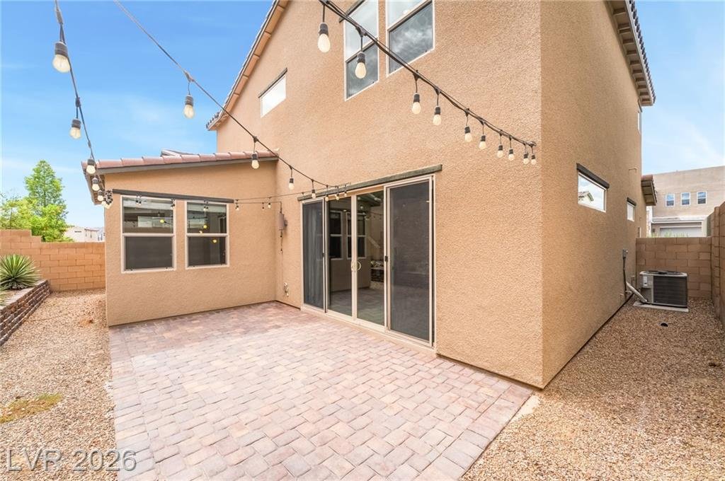 Backyard of this Inspirada home in Henderson, Nevada