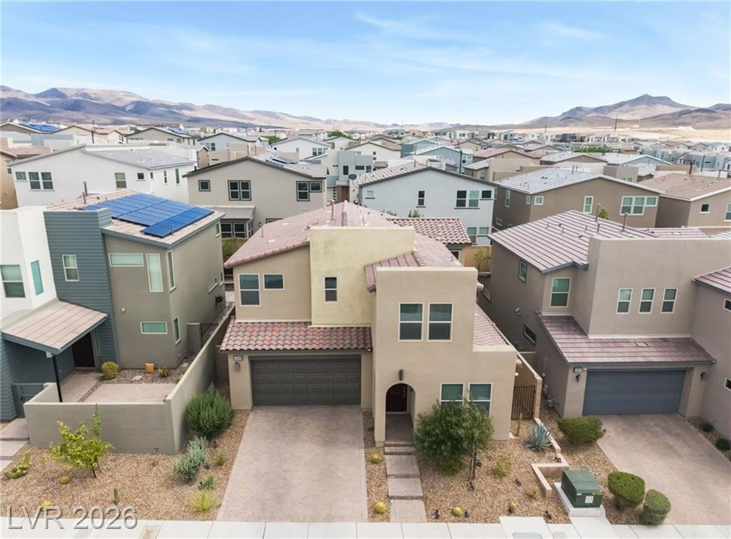 Aerial of this Inspirada home in Henderson, Nevada