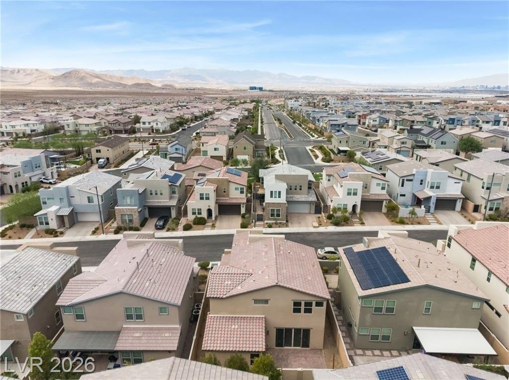 Aerial of this Inspirada home in Henderson, Nevada