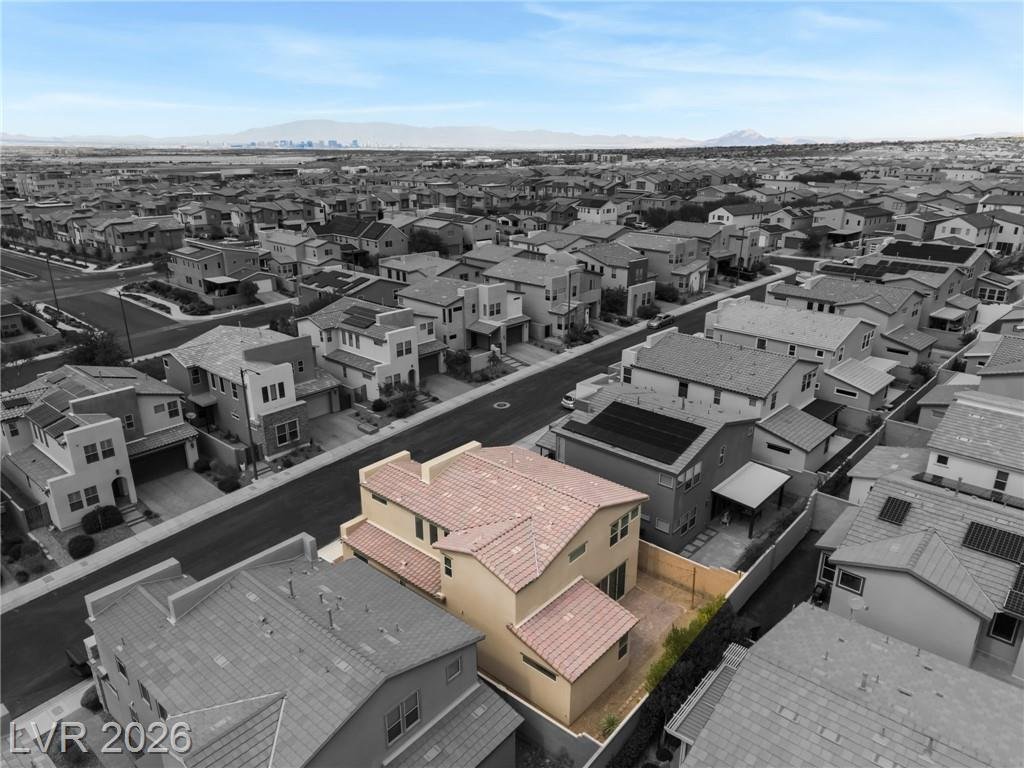 Aerial of this Inspirada home in Henderson, Nevada