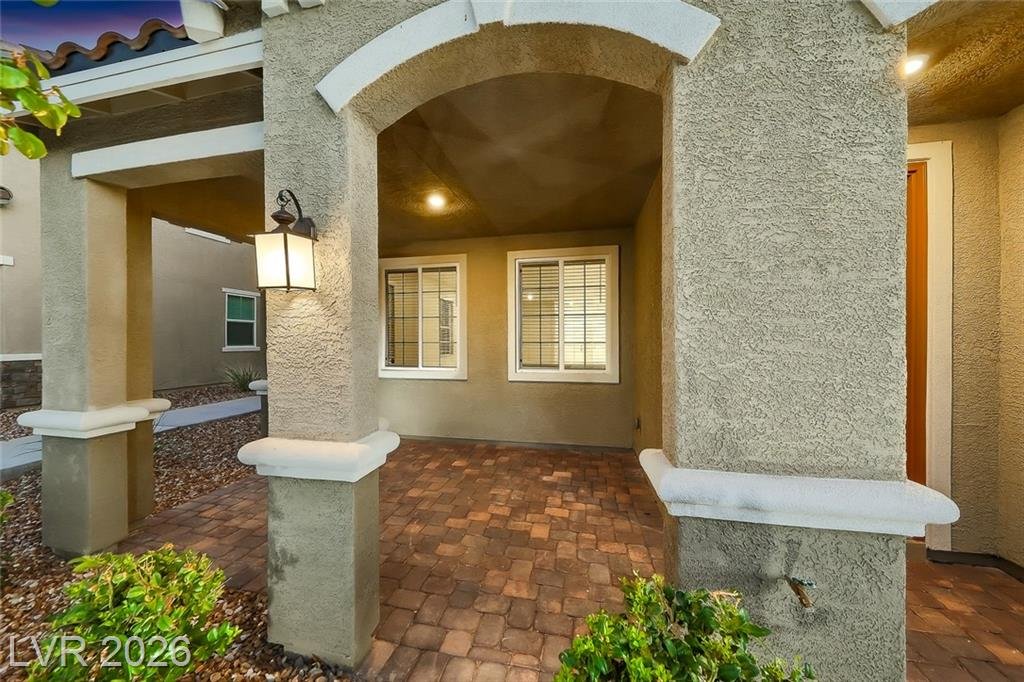 Patio of this Inspirada home in Henderson, Nevada