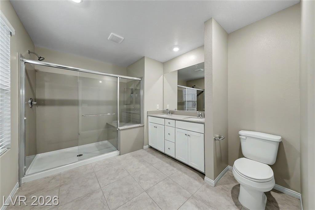 Bathroom of this Inspirada home in Henderson, Nevada
