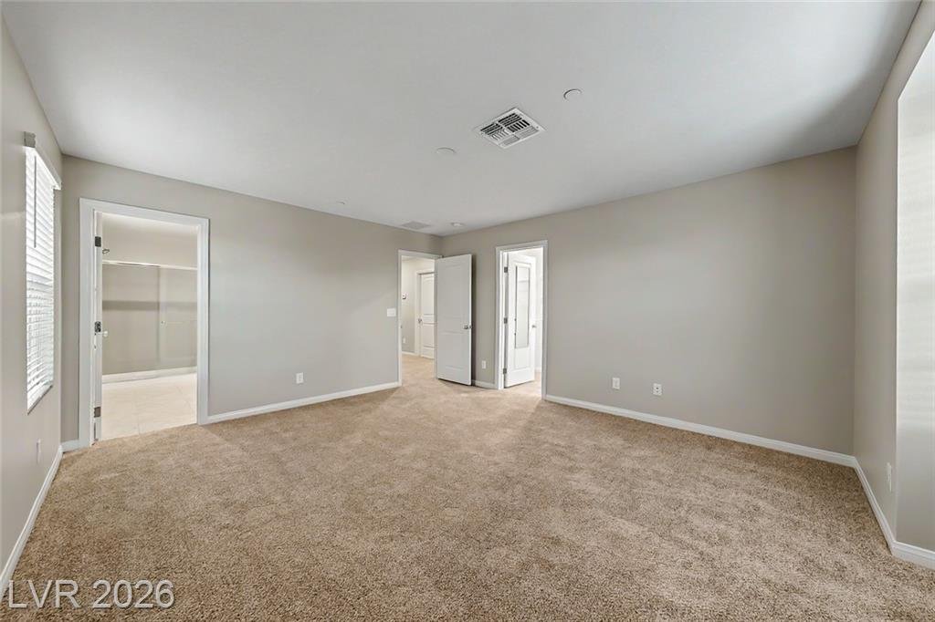 Bedroom of this Inspirada home in Henderson, Nevada