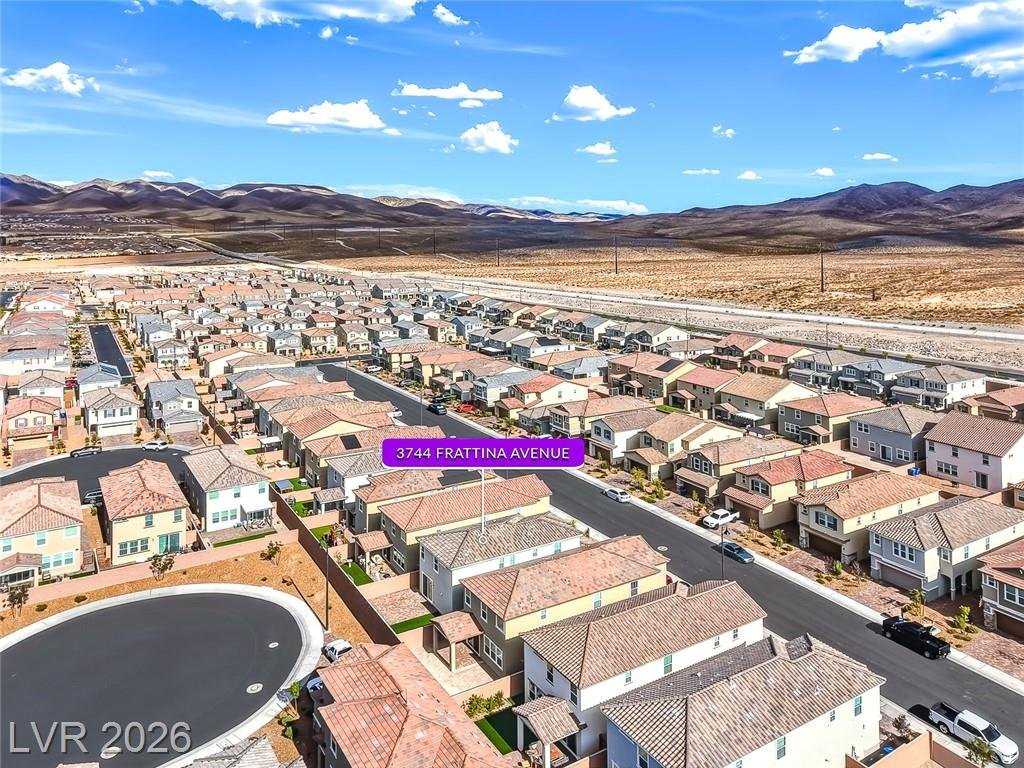 Aerial at 3744 Frattina Avenue in Inspirada, Henderson NV