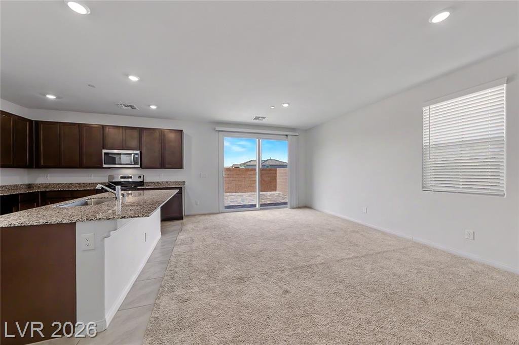 Kitchen of this Inspirada home in Henderson, Nevada