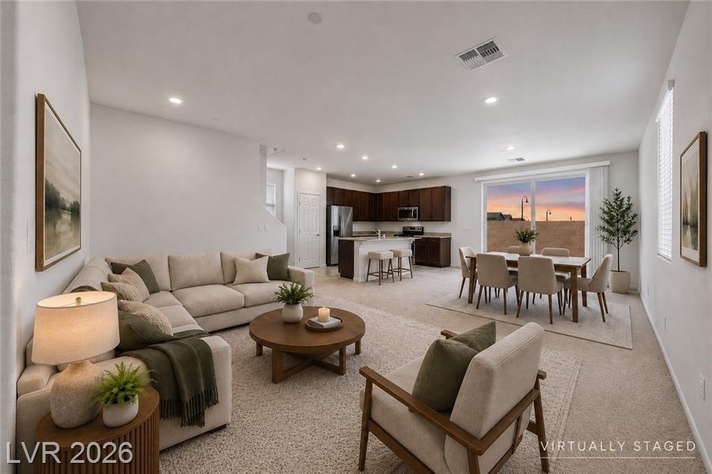 Family Room at 3744 Frattina Avenue in Inspirada, Henderson NV