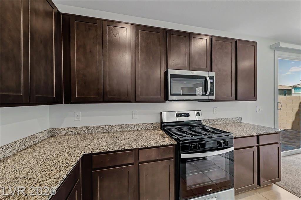 Kitchen of this Inspirada home in Henderson, Nevada