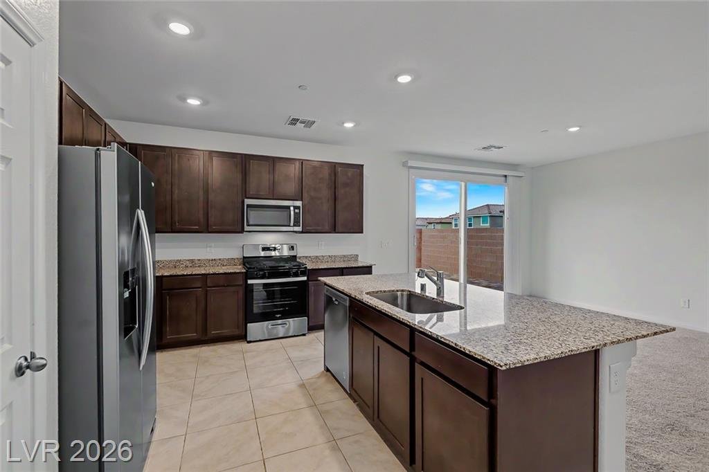 Kitchen at 3744 Frattina Avenue in Inspirada, Henderson NV