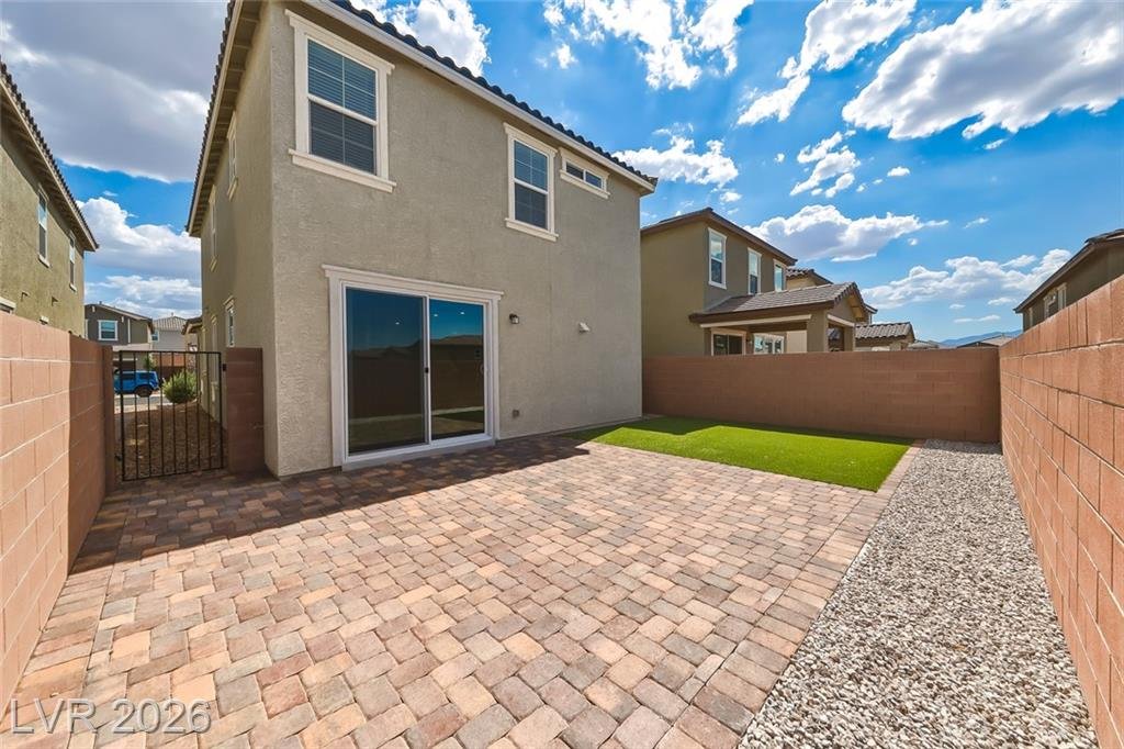 Backyard of this Inspirada home in Henderson, Nevada