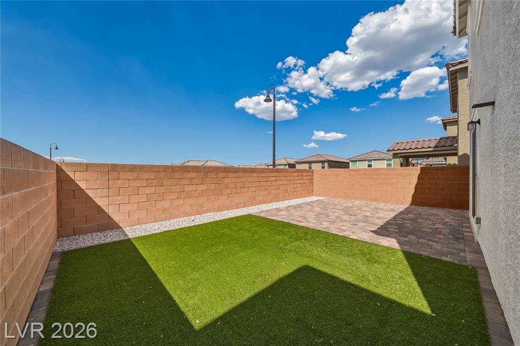 Backyard of this Inspirada home in Henderson, Nevada