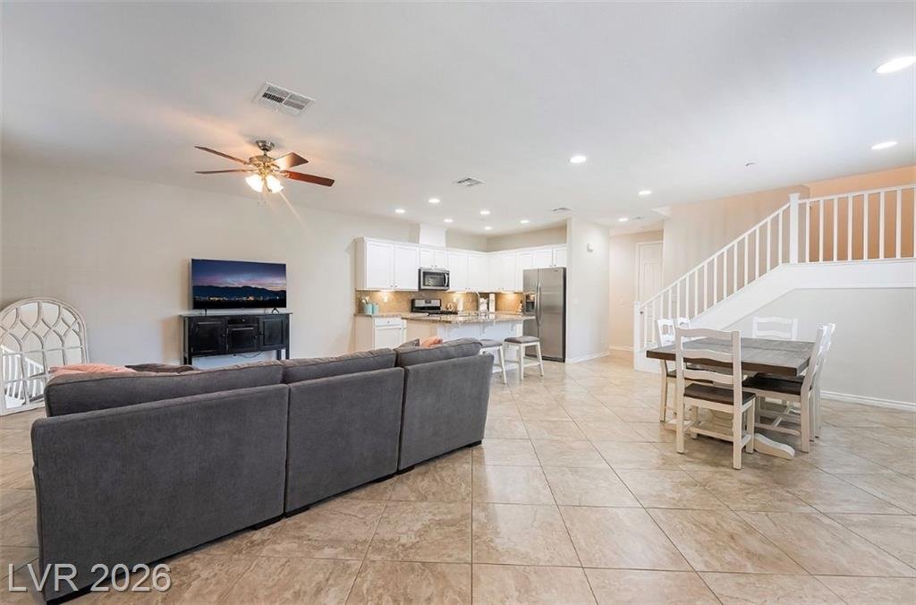 Living Room of this Inspirada home in Henderson, Nevada