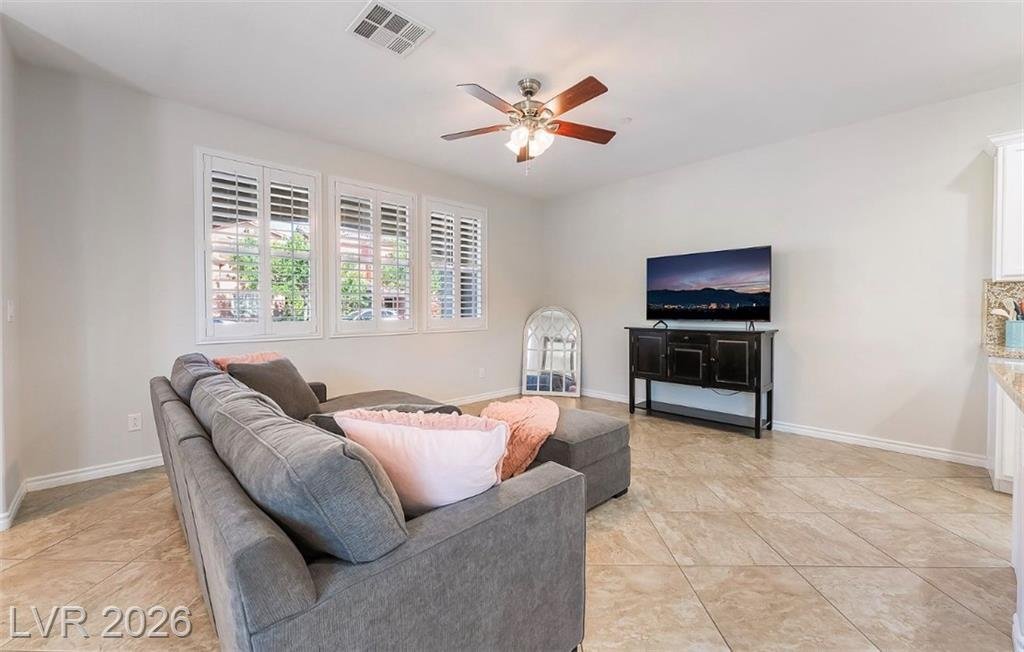 Living Room of this Inspirada home in Henderson, Nevada