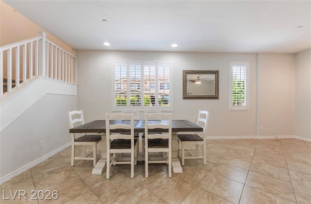 Dining of this Inspirada home in Henderson, Nevada