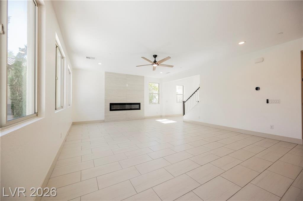 Great room looking toward the staircase and entry