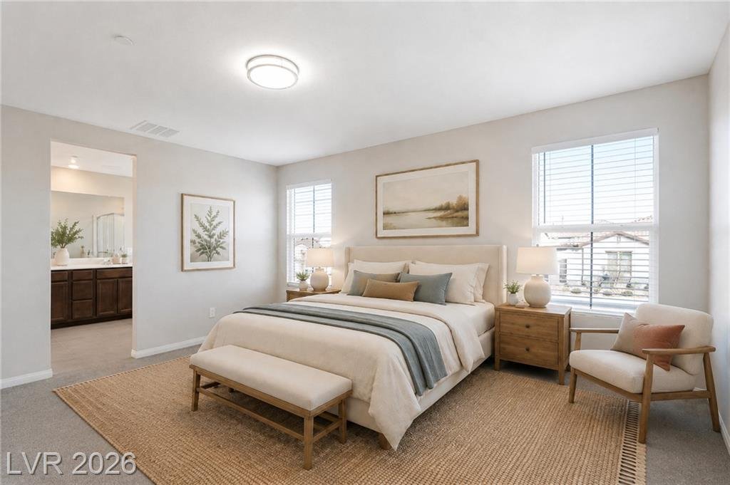 Primary Bedroom of this Inspirada home in Henderson, Nevada