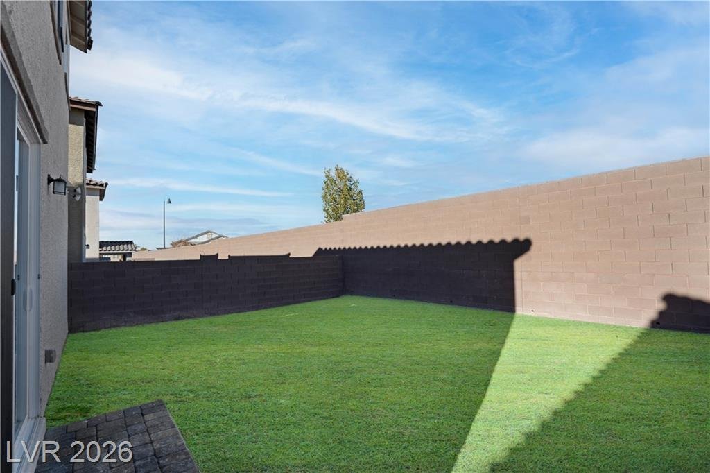 Backyard of this Inspirada home in Henderson, Nevada