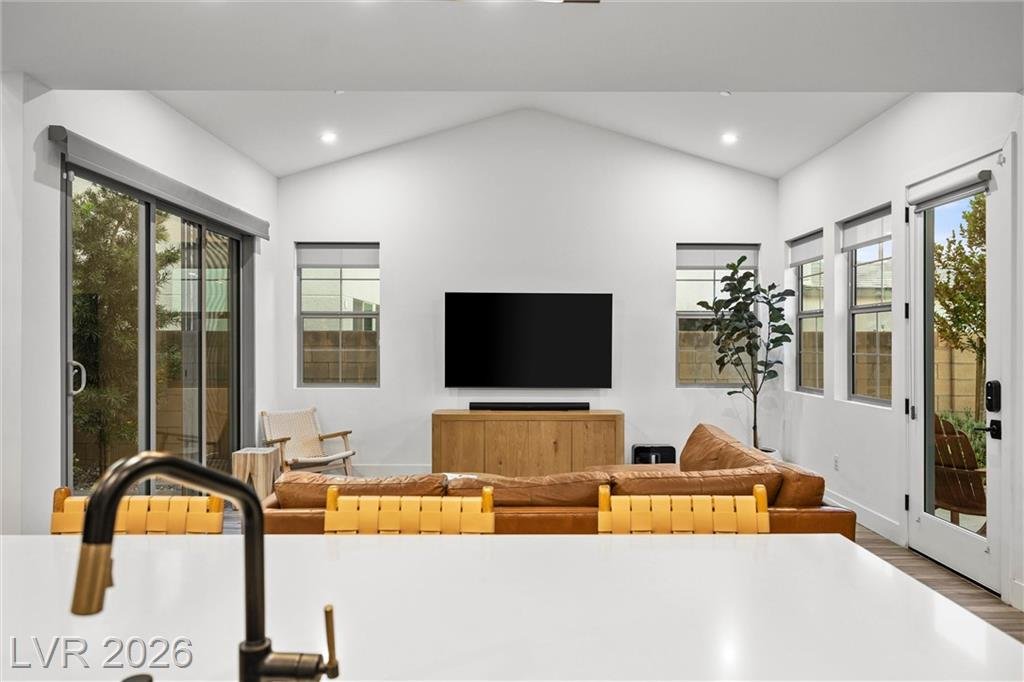 View from the kitchen island at 2702 Marchetti Place over the great room