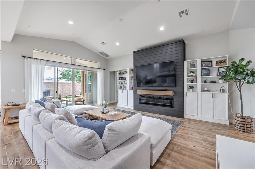 Family Room of this Inspirada home in Henderson, Nevada