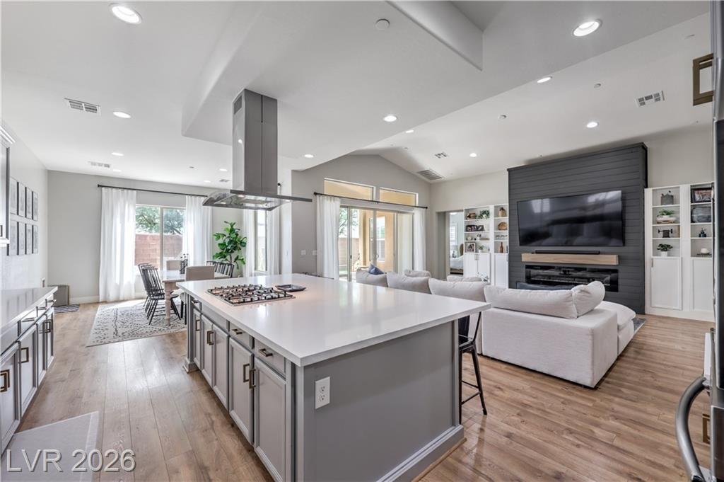 Kitchen of this Inspirada home in Henderson, Nevada