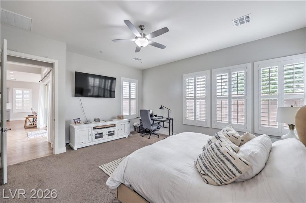 Primary Bedroom of this Inspirada home in Henderson, Nevada