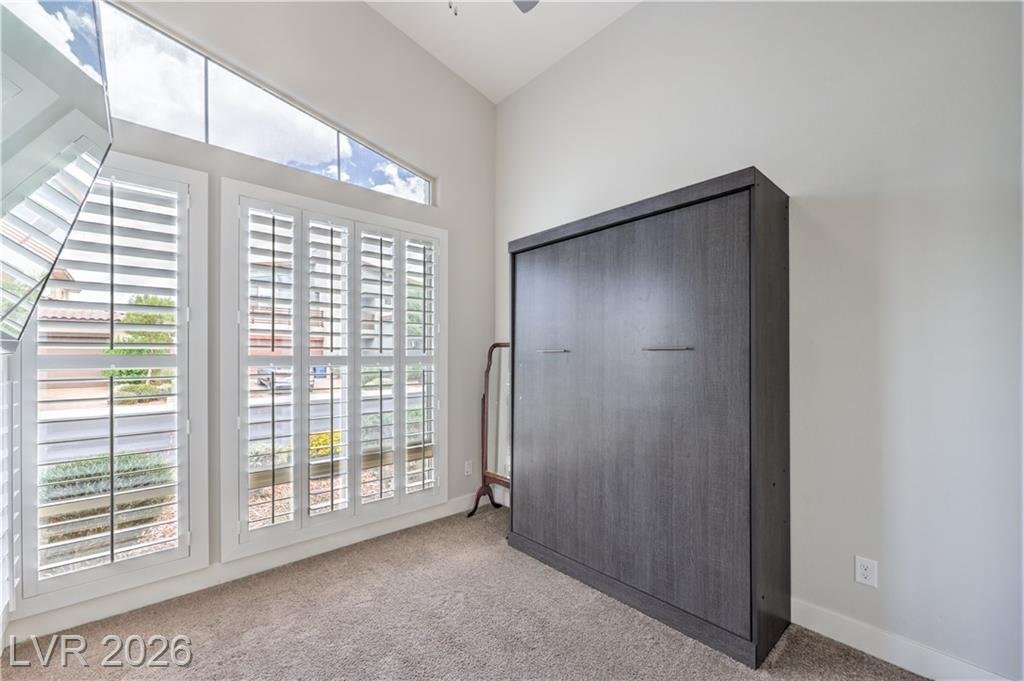 Bedroom of this Inspirada home in Henderson, Nevada