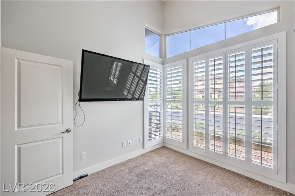 Bedroom of this Inspirada home in Henderson, Nevada