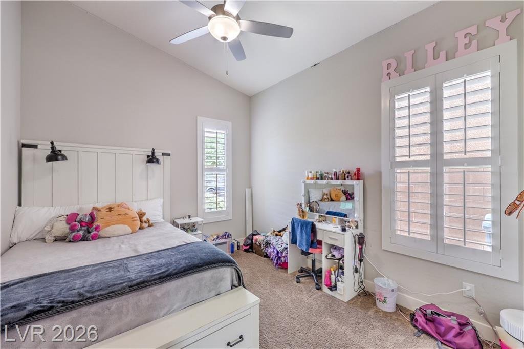 Bedroom of this Inspirada home in Henderson, Nevada