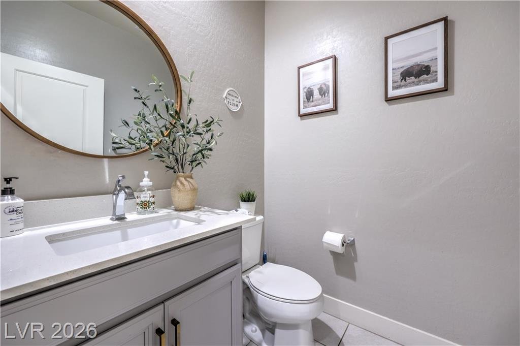 Bathroom of this Inspirada home in Henderson, Nevada