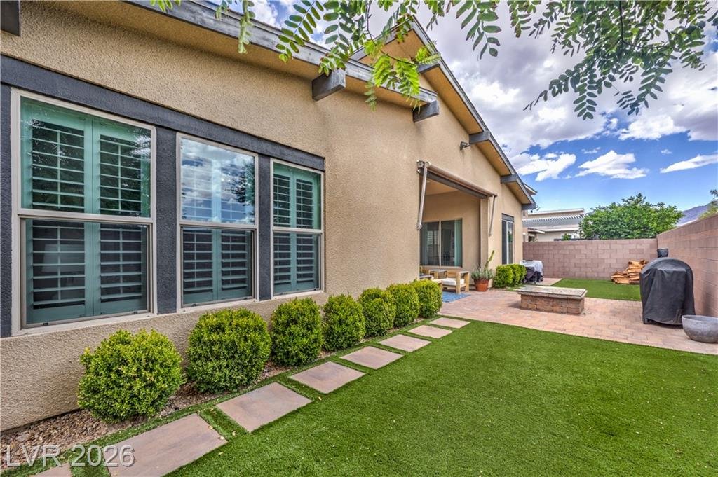 Backyard at 2981 Barrett Springs in Inspirada, Henderson NV