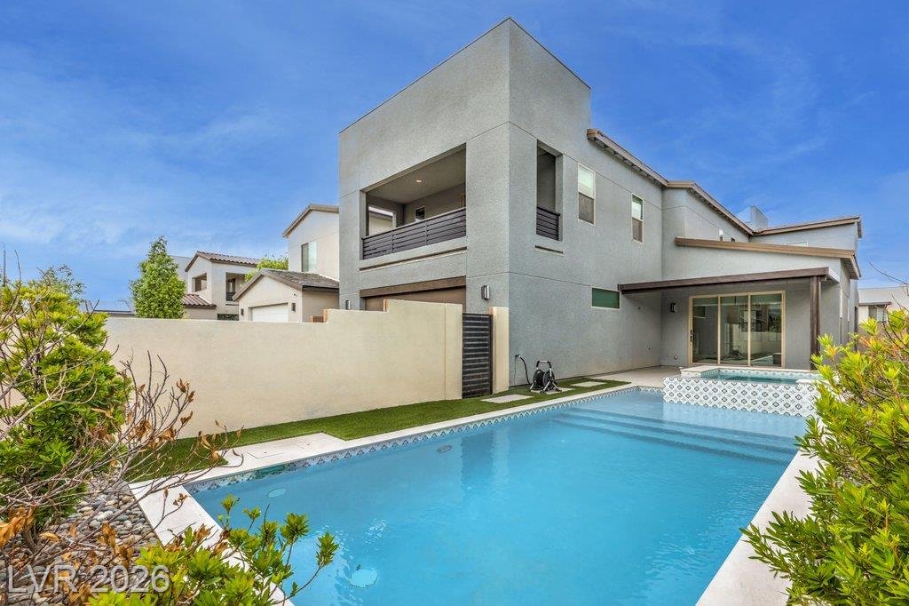 Pool of this Inspirada home in Henderson, Nevada