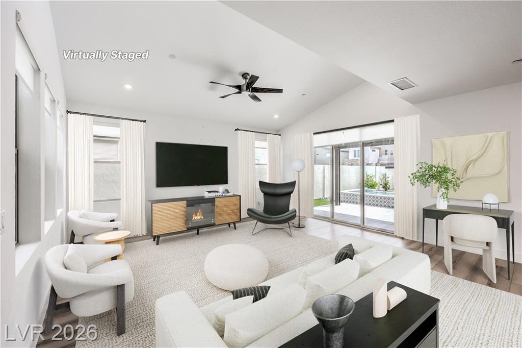 Family Room at 3200 Waterstone Avenue in Inspirada, Henderson NV