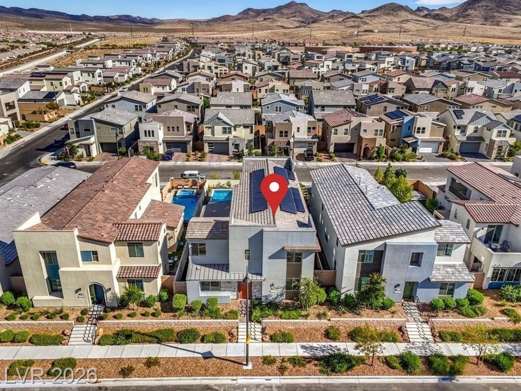Aerial of this Inspirada home in Henderson, Nevada