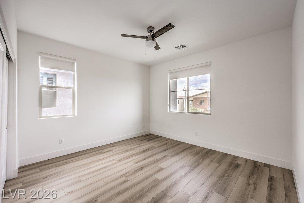 Bedroom of this Inspirada home in Henderson, Nevada