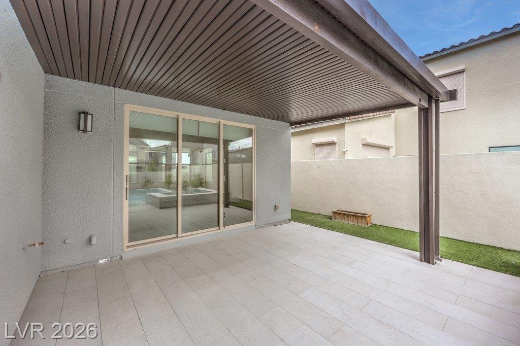 Patio at 3200 Waterstone Avenue in Inspirada, Henderson NV