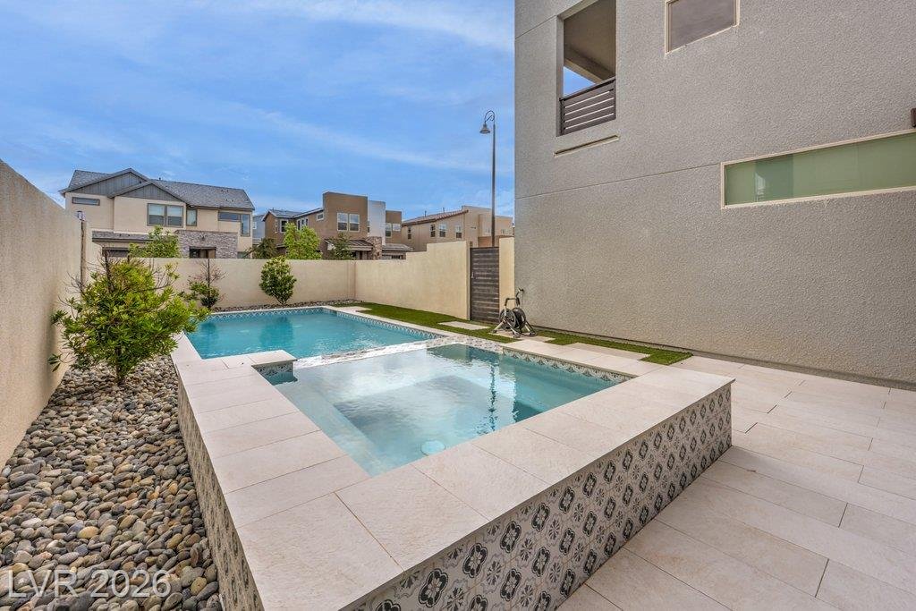 Pool of this Inspirada home in Henderson, Nevada