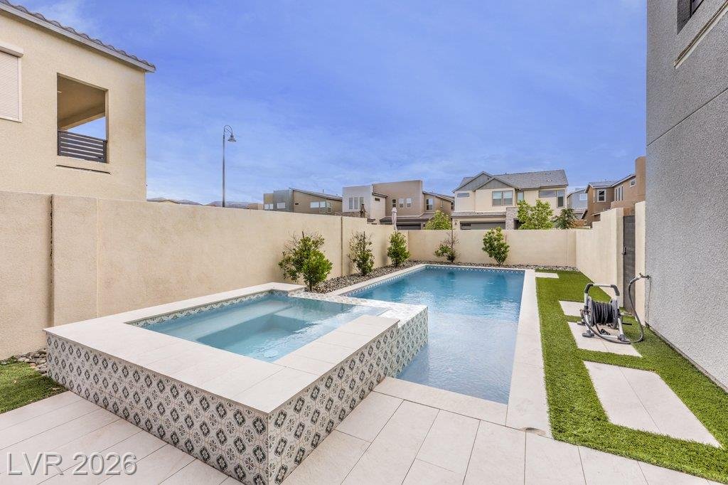 Pool of this Inspirada home in Henderson, Nevada